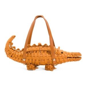 NWT Tommy Bahama Woven Crocodile handbag bag viral